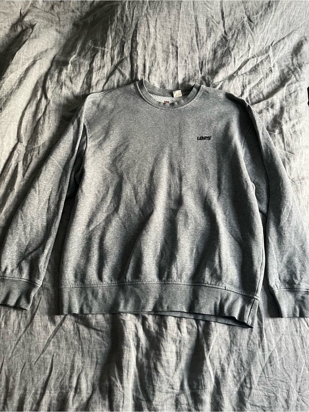 Levi's Men's Heather Gray Crewneck Sweatshirt
